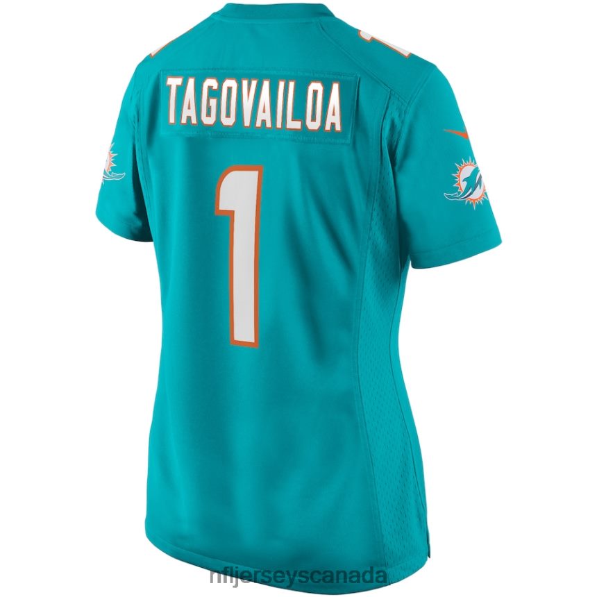 Women Miami Dolphins Tua Tagovailoa Nike Aqua Game Jersey Clothing NFL TBXFR61618