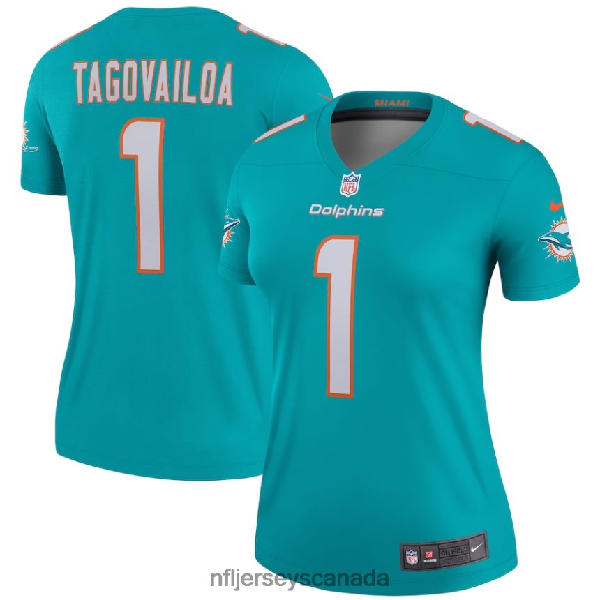 Women Miami Dolphins Tua Tagovailoa Nike Aqua Legend Jersey Clothing NFL TBXFR61601