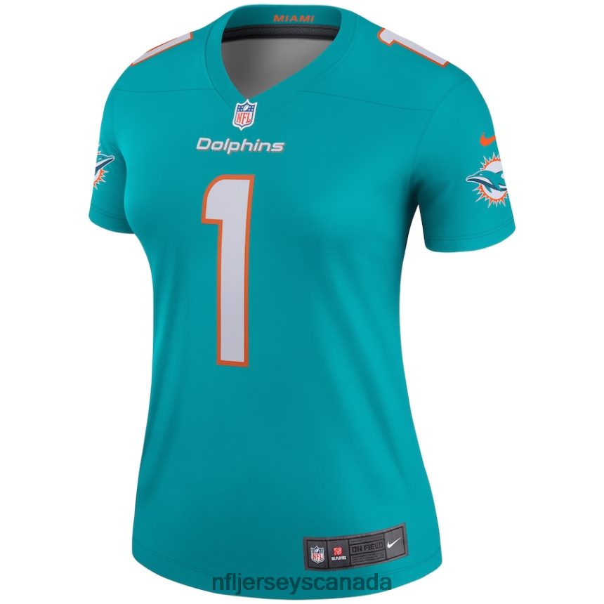 Women Miami Dolphins Tua Tagovailoa Nike Aqua Legend Jersey Clothing NFL TBXFR61601