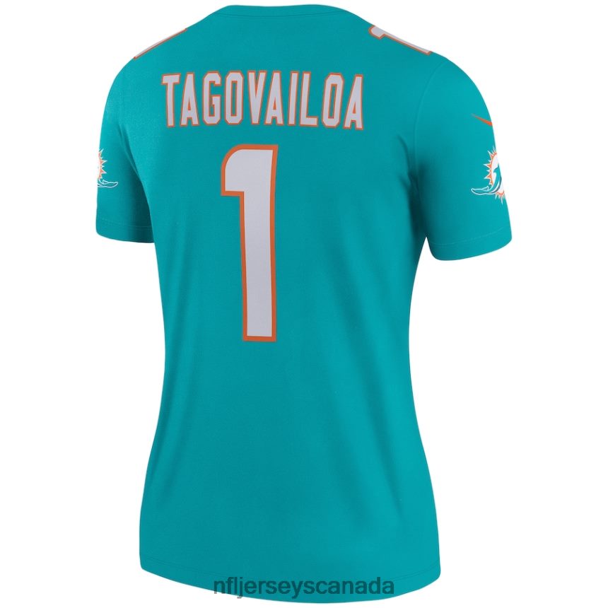 Women Miami Dolphins Tua Tagovailoa Nike Aqua Legend Jersey Clothing NFL TBXFR61601