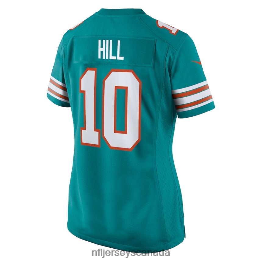 Women Miami Dolphins Tyreek Hill Nike Aqua Alternate Game Jersey Clothing NFL TBXFR62385