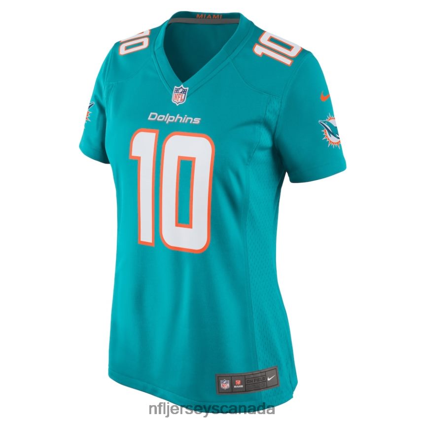 Women Miami Dolphins Tyreek Hill Nike Aqua Game Jersey Clothing NFL TBXFR61131