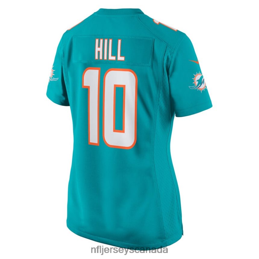 Women Miami Dolphins Tyreek Hill Nike Aqua Game Jersey Clothing NFL TBXFR61131