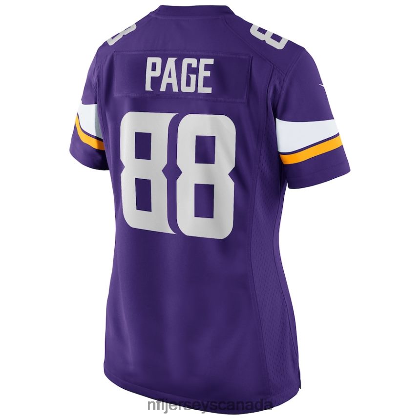 Women Minnesota Vikings Alan Page Nike Purple Game Retired Player Jersey Clothing NFL TBXFR63376