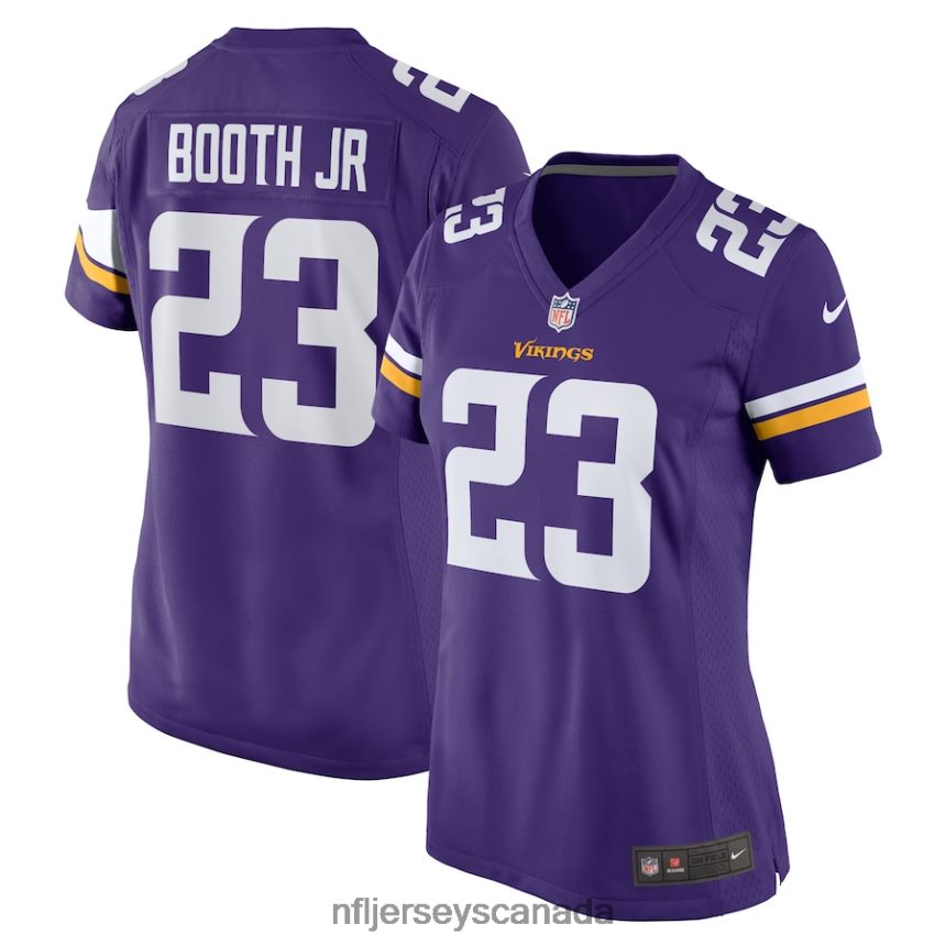 Women Minnesota Vikings Andrew Booth Jr Nike Purple Player Game Jersey Clothing NFL TBXFR65285