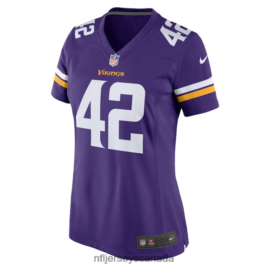 Women Minnesota Vikings Andrew DePaola Nike Purple Game Jersey Clothing NFL TBXFR64045