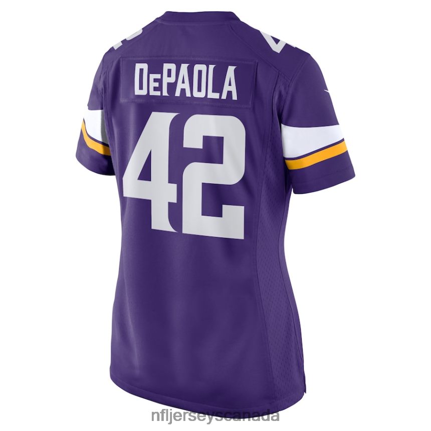 Women Minnesota Vikings Andrew DePaola Nike Purple Game Jersey Clothing NFL TBXFR64045