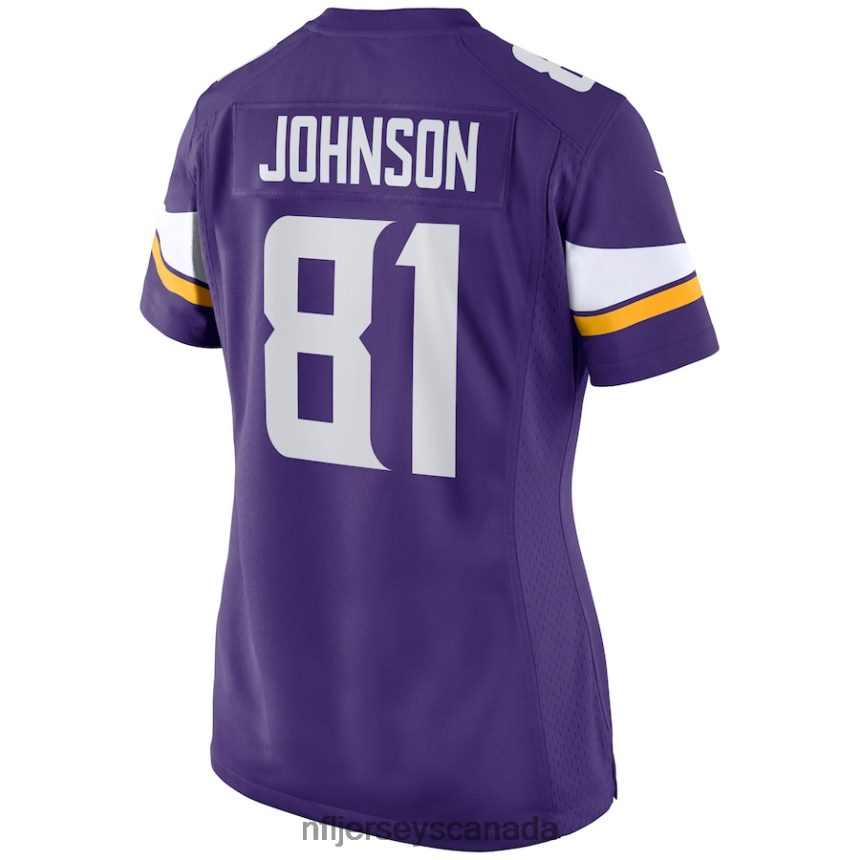 Women Minnesota Vikings Bisi Johnson Nike Purple Game Jersey Clothing NFL TBXFR65209