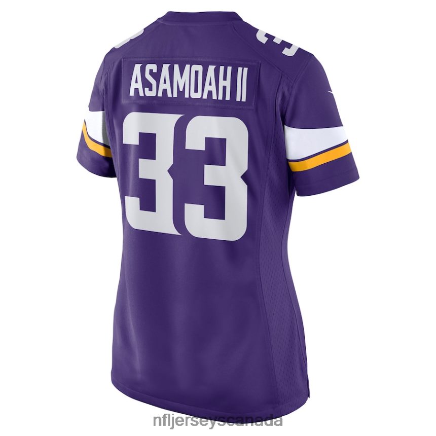 Women Minnesota Vikings Brian Asamoah Nike Purple Player Game Jersey Clothing NFL TBXFR65189