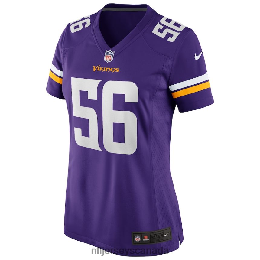 Women Minnesota Vikings Chris Doleman Nike Purple Game Retired Player Jersey Clothing NFL TBXFR65305