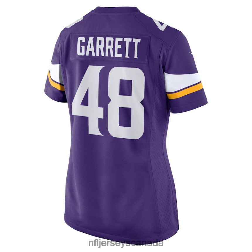 Women Minnesota Vikings Chris Garrett Nike Purple Home Game Player Jersey Clothing NFL TBXFR65278