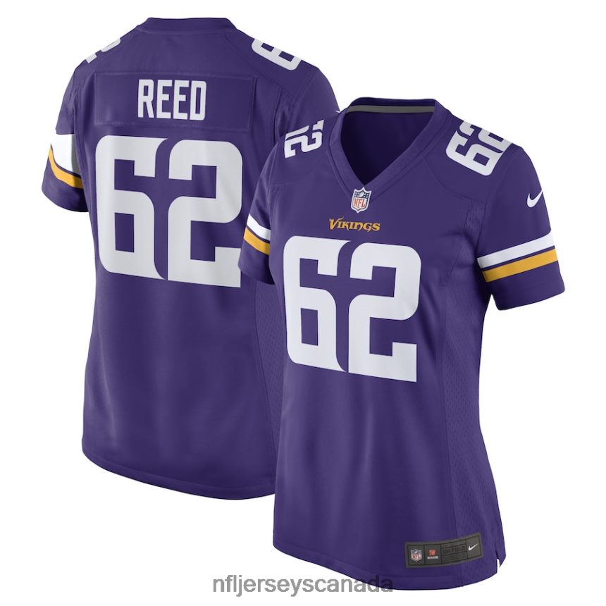 Women Minnesota Vikings Chris Reed Nike Purple Game Player Jersey Clothing NFL TBXFR65291