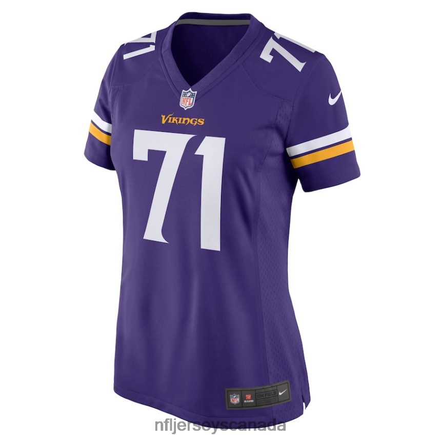 Women Minnesota Vikings Christian Darrisaw Nike Purple Game Jersey Clothing NFL TBXFR65226