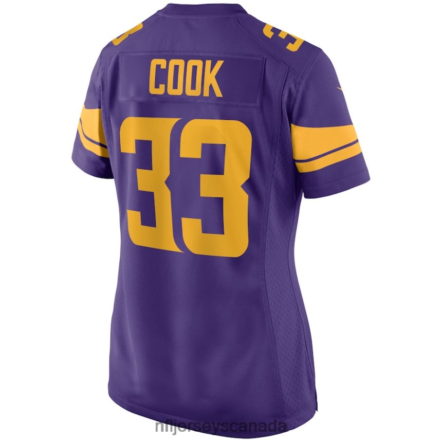 Women Minnesota Vikings Dalvin Cook Nike Purple Alternate Game Jersey Clothing NFL TBXFR62464