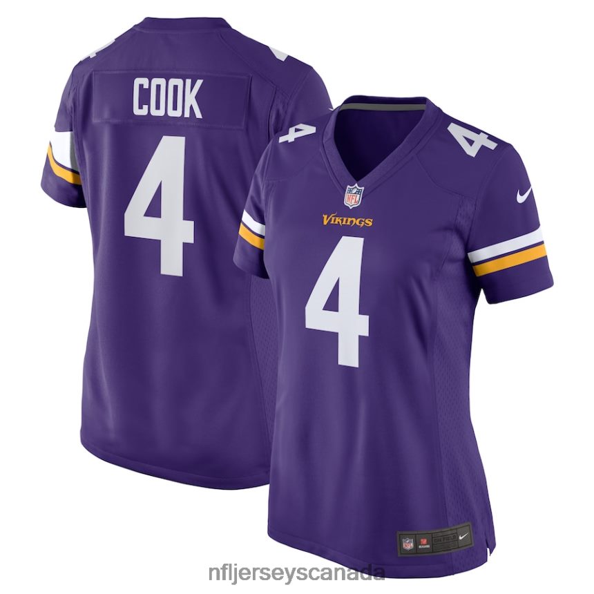 Women Minnesota Vikings Dalvin Cook Nike Purple Game Jersey Clothing NFL TBXFR62977