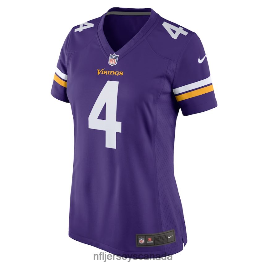 Women Minnesota Vikings Dalvin Cook Nike Purple Game Jersey Clothing NFL TBXFR62977