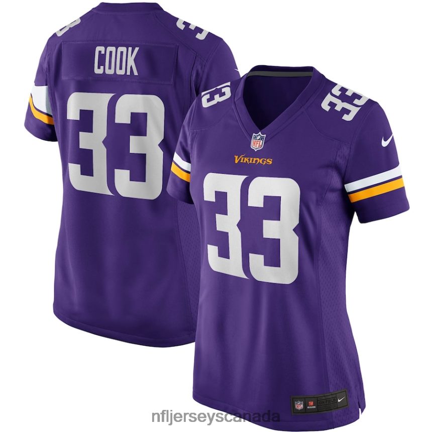 Women Minnesota Vikings Dalvin Cook Nike Purple Player Game Jersey Clothing NFL TBXFR63049