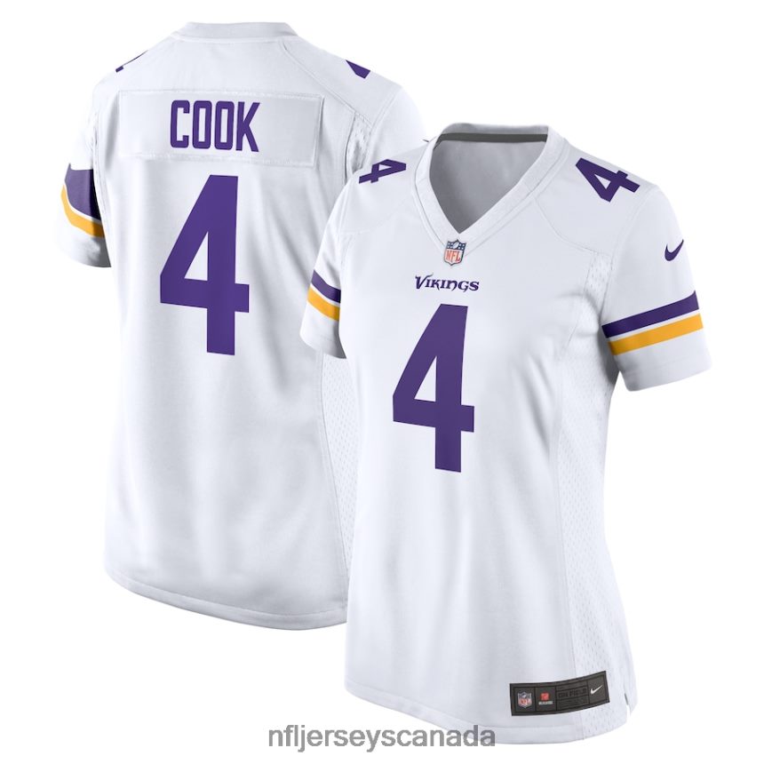 Women Minnesota Vikings Dalvin Cook Nike White Game Jersey Clothing NFL TBXFR64534