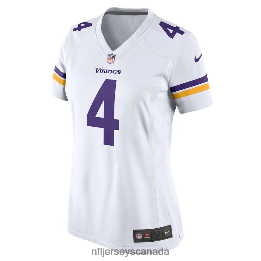 Women Minnesota Vikings Dalvin Cook Nike White Game Jersey Clothing NFL TBXFR64534