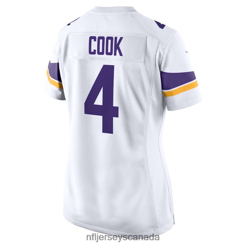 Women Minnesota Vikings Dalvin Cook Nike White Game Jersey Clothing NFL TBXFR64534