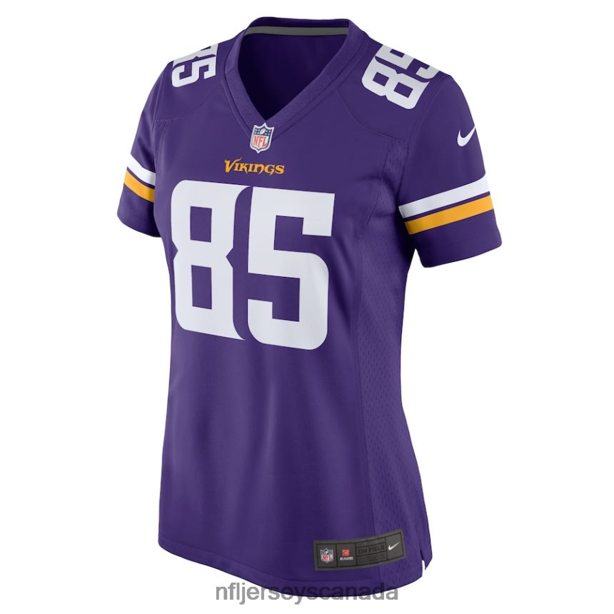 Women Minnesota Vikings Dan Chisena Nike Purple Game Jersey Clothing NFL TBXFR65271