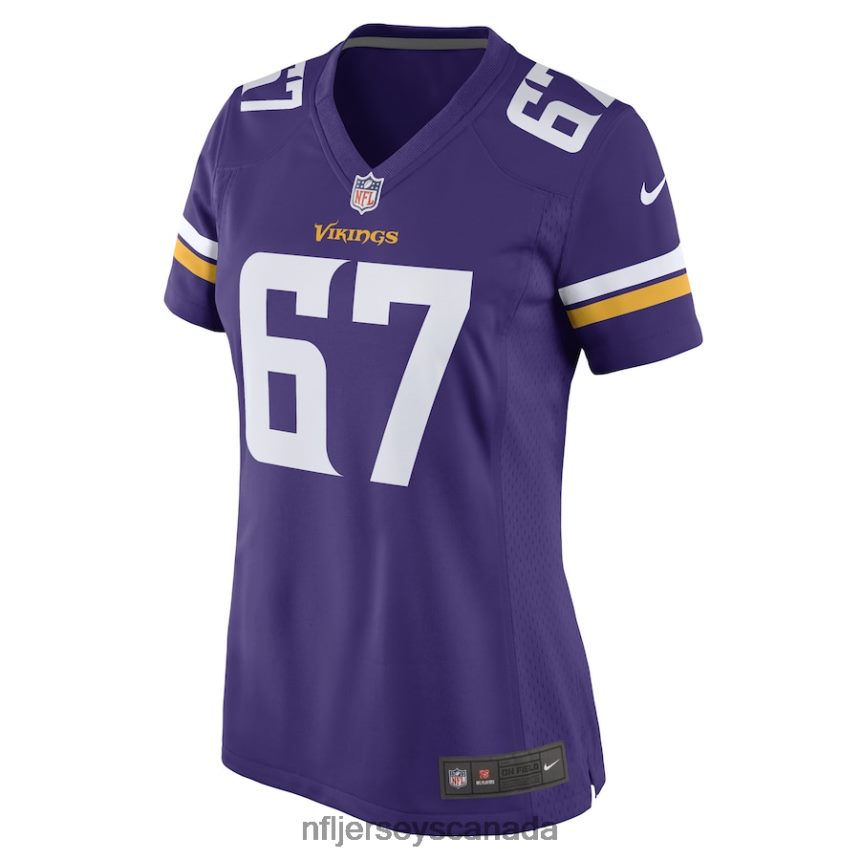 Women Minnesota Vikings Ed Ingram Nike Purple Game Player Jersey Clothing NFL TBXFR65269