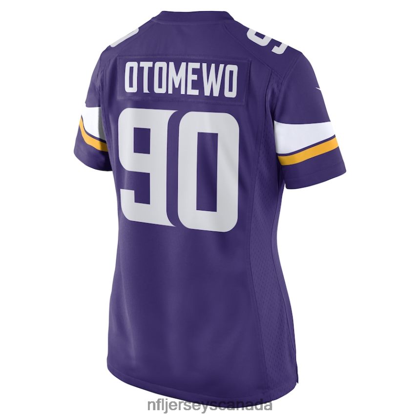 Women Minnesota Vikings Esezi Otomewo Nike Purple Game Player Jersey Clothing NFL TBXFR65284
