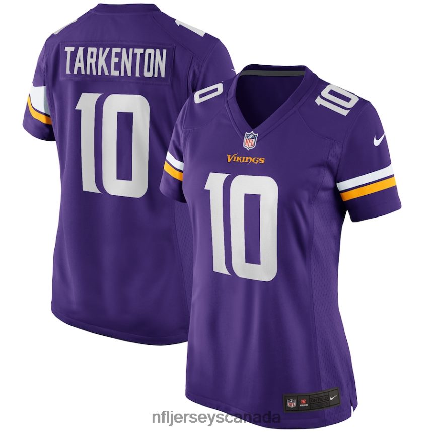 Women Minnesota Vikings Fran Tarkenton Nike Purple Game Retired Player Jersey Clothing NFL TBXFR61825