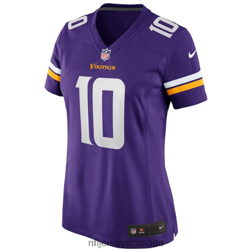 Women Minnesota Vikings Fran Tarkenton Nike Purple Game Retired Player Jersey Clothing NFL TBXFR61825
