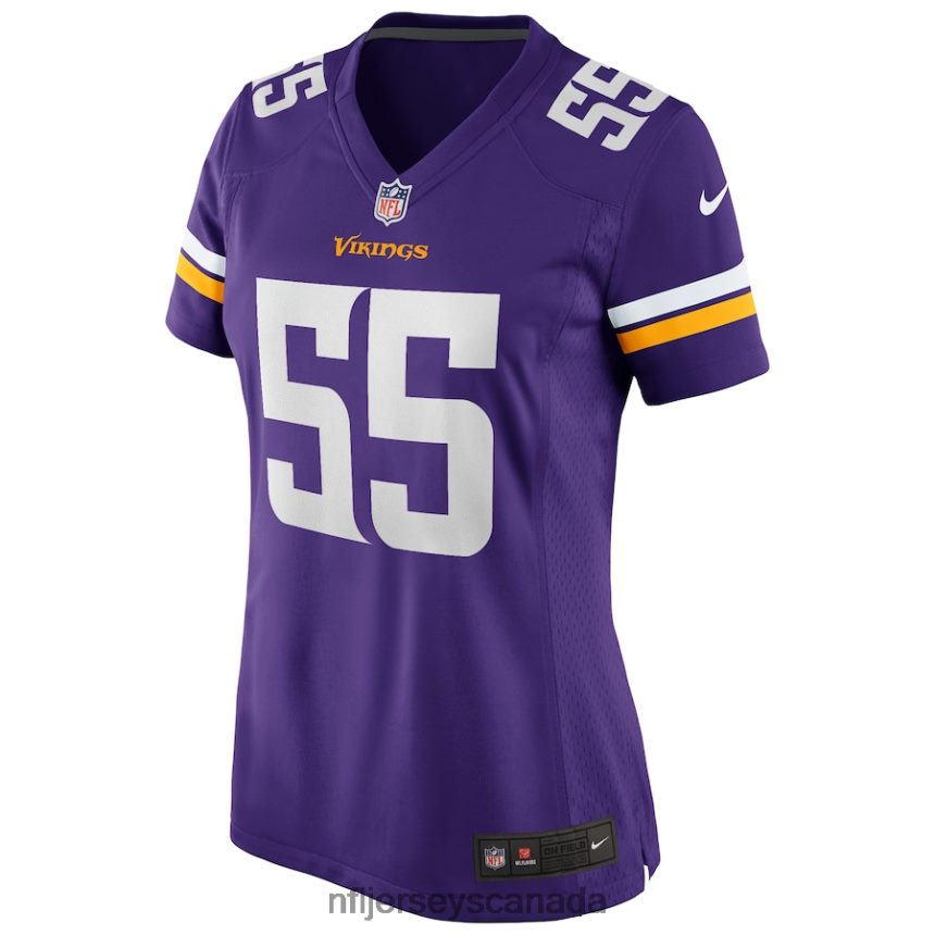 Women Minnesota Vikings Jack Del Rio Nike Purple Game Retired Player Jersey Clothing NFL TBXFR65218