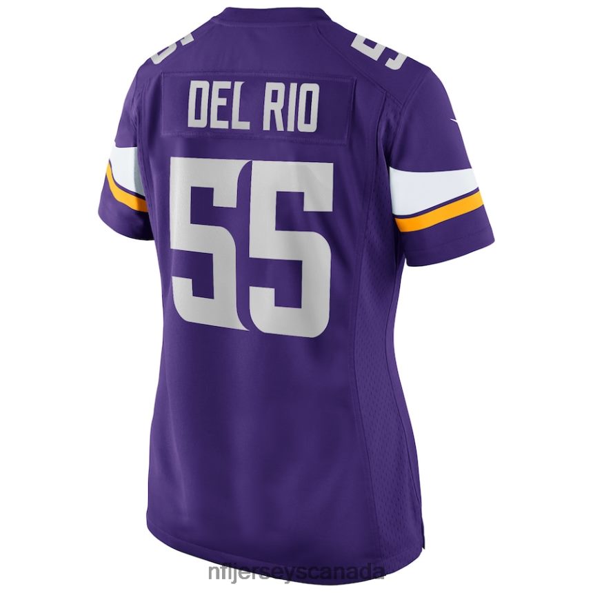 Women Minnesota Vikings Jack Del Rio Nike Purple Game Retired Player Jersey Clothing NFL TBXFR65218