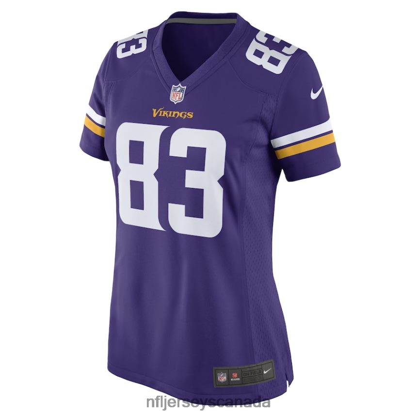 Women Minnesota Vikings Jalen Nailor Nike Purple Game Player Jersey Clothing NFL TBXFR65260