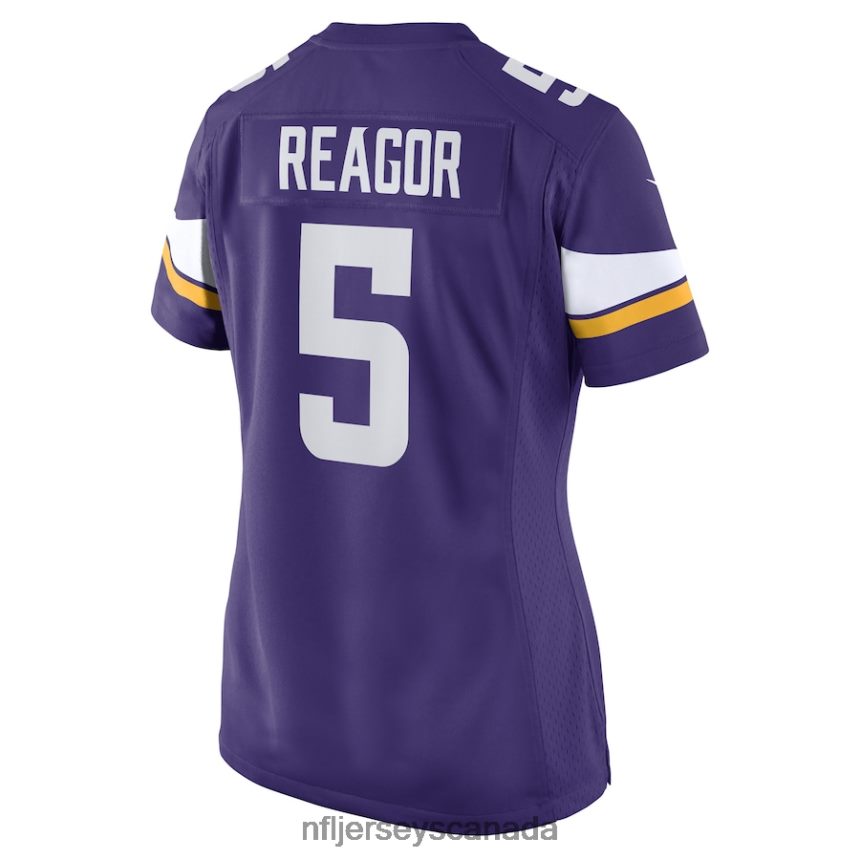 Women Minnesota Vikings Jalen Reagor Nike Purple Game Player Jersey Clothing NFL TBXFR65268