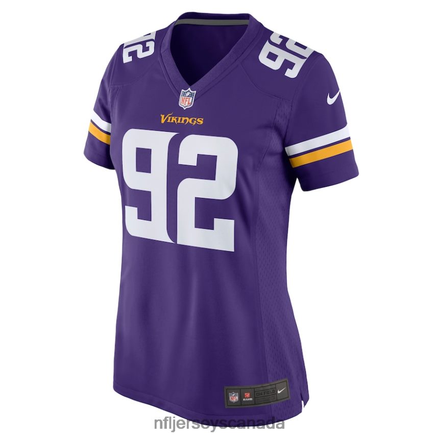 Women Minnesota Vikings James Lynch Nike Purple Game Player Jersey Clothing NFL TBXFR65239
