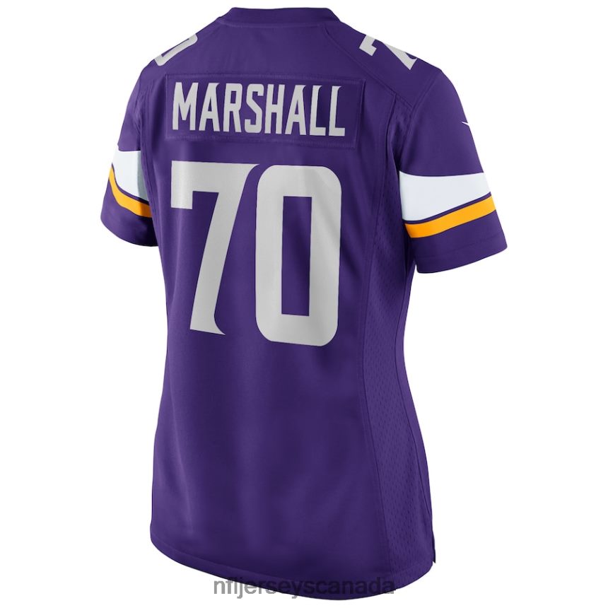 Women Minnesota Vikings Jim Marshall Nike Purple Game Retired Player Jersey Clothing NFL TBXFR65217