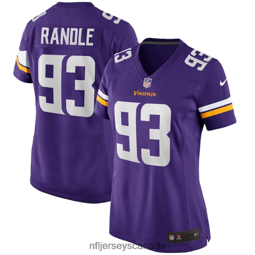 Women Minnesota Vikings John Randle Nike Purple Game Retired Player Jersey Clothing NFL TBXFR63712