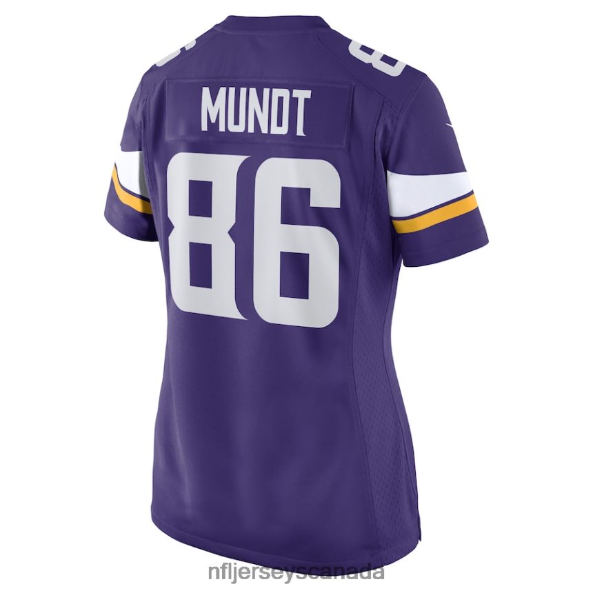 Women Minnesota Vikings Johnny Mundt Nike Purple Game Player Jersey Clothing NFL TBXFR64928