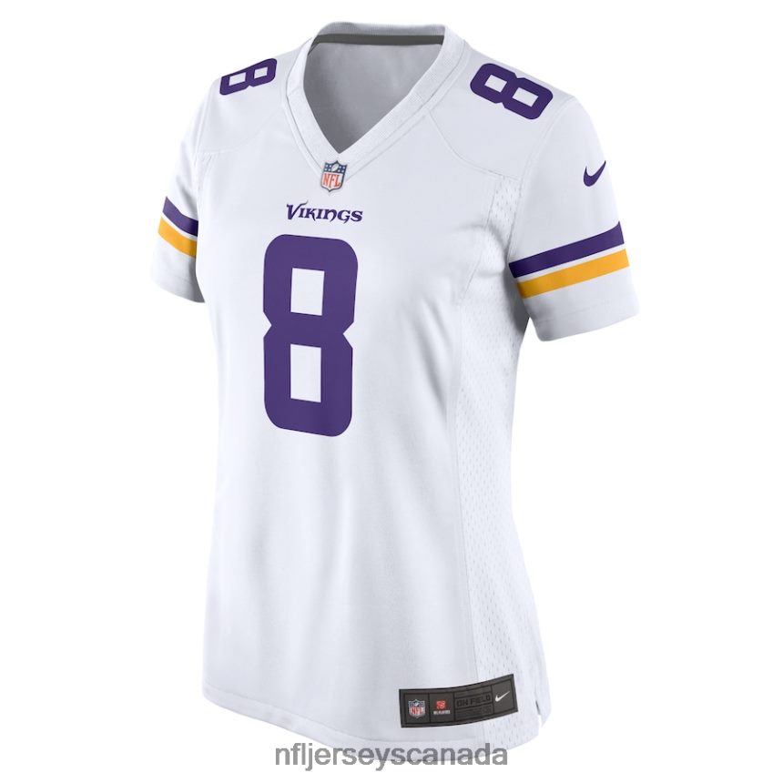 Women Minnesota Vikings Kirk Cousins Nike White Game Player Jersey Clothing NFL TBXFR66542