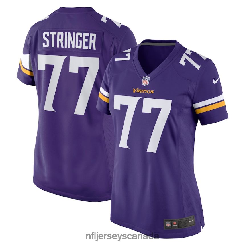 Women Minnesota Vikings Korey Stringer Nike Purple Retired Player Jersey Clothing NFL TBXFR65303