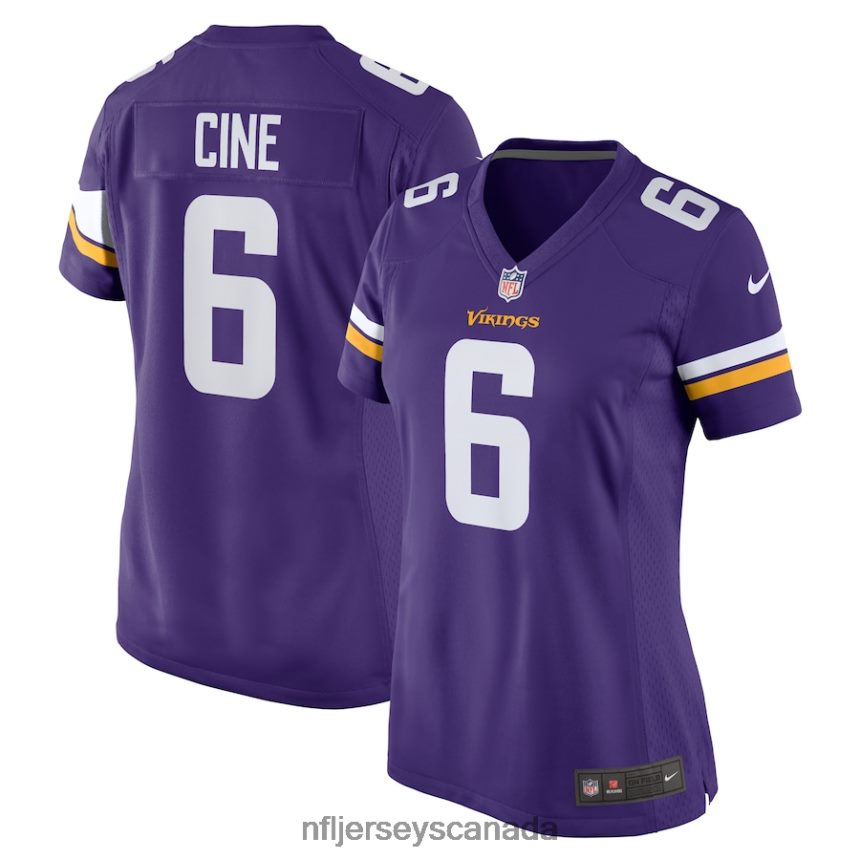 Women Minnesota Vikings Lewis Cine Nike Purple Game Player Jersey Clothing NFL TBXFR65187