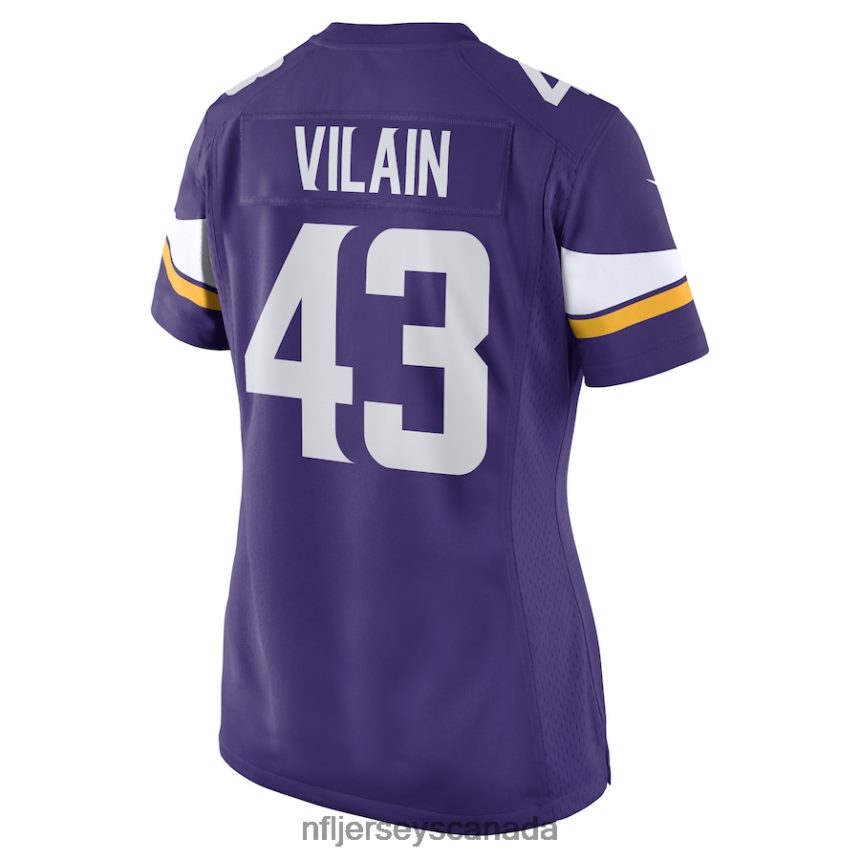 Women Minnesota Vikings Luiji Vilain Nike Purple Game Player Jersey Clothing NFL TBXFR65287