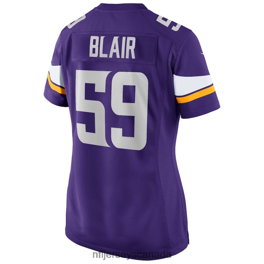 Women Minnesota Vikings Matt Blair Nike Purple Game Retired Player Jersey Clothing NFL TBXFR65301