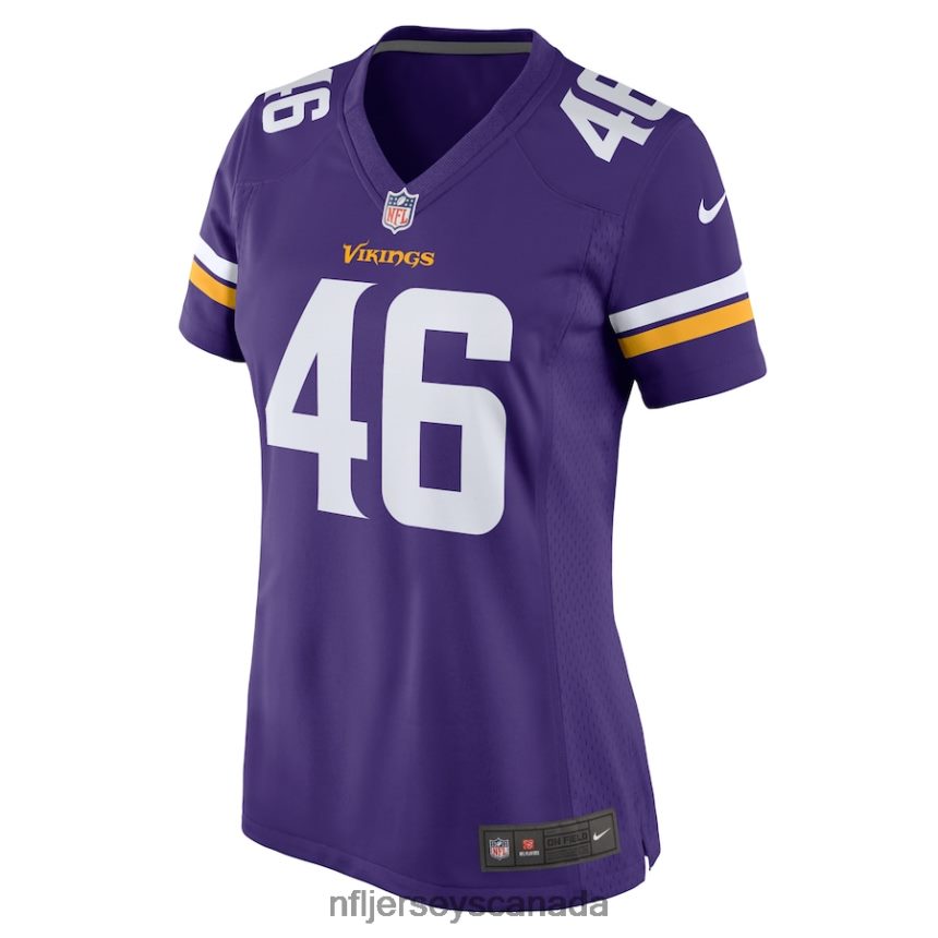 Women Minnesota Vikings Myles Dorn Nike Purple Game Jersey Clothing NFL TBXFR65279