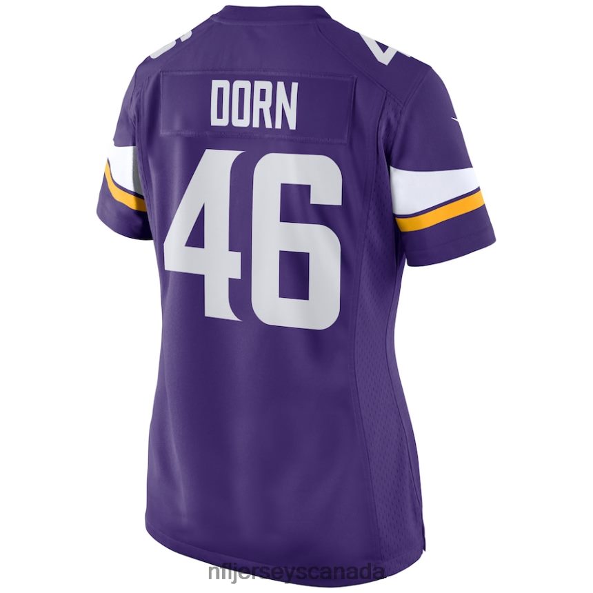 Women Minnesota Vikings Myles Dorn Nike Purple Game Jersey Clothing NFL TBXFR65279