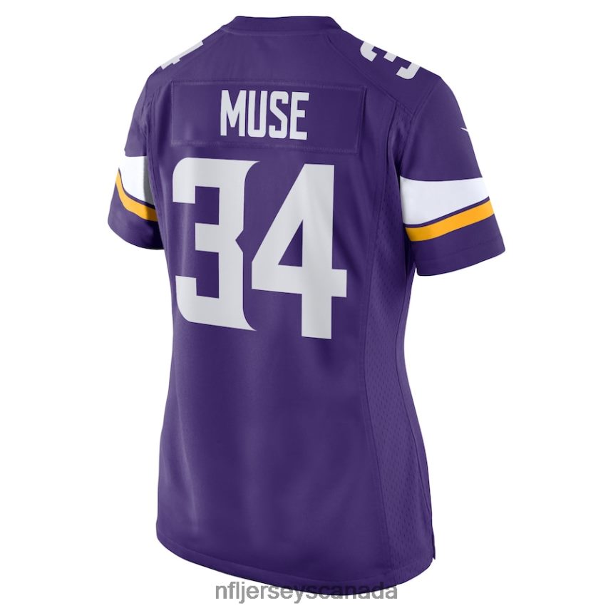 Women Minnesota Vikings Nick Muse Nike Purple Home Game Player Jersey Clothing NFL TBXFR65250