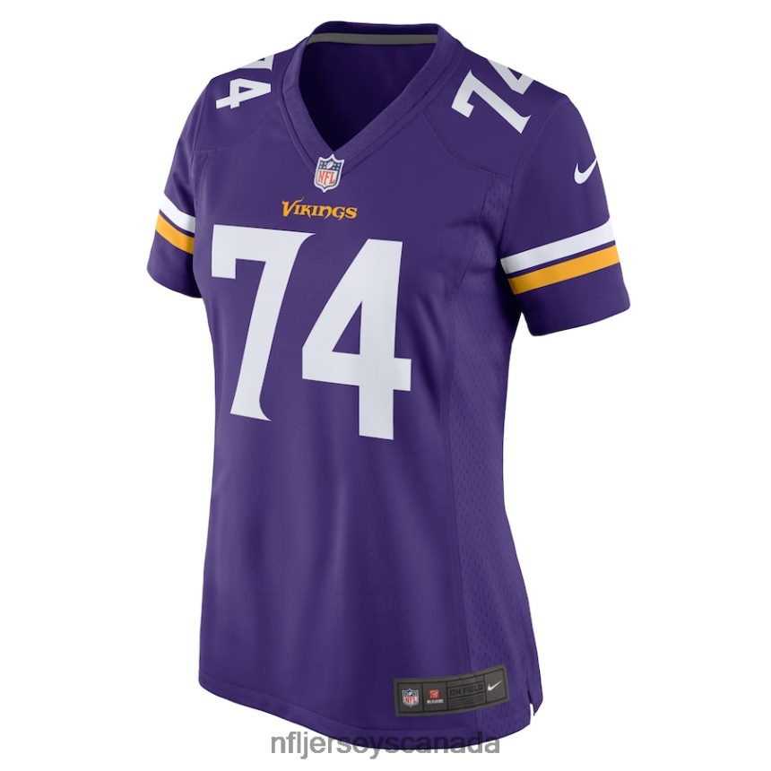 Women Minnesota Vikings Oli Udoh Nike Purple Game Jersey Clothing NFL TBXFR65310