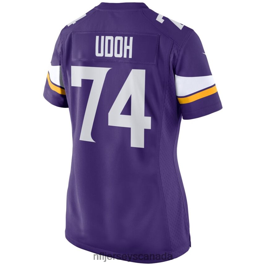 Women Minnesota Vikings Oli Udoh Nike Purple Game Jersey Clothing NFL TBXFR65310