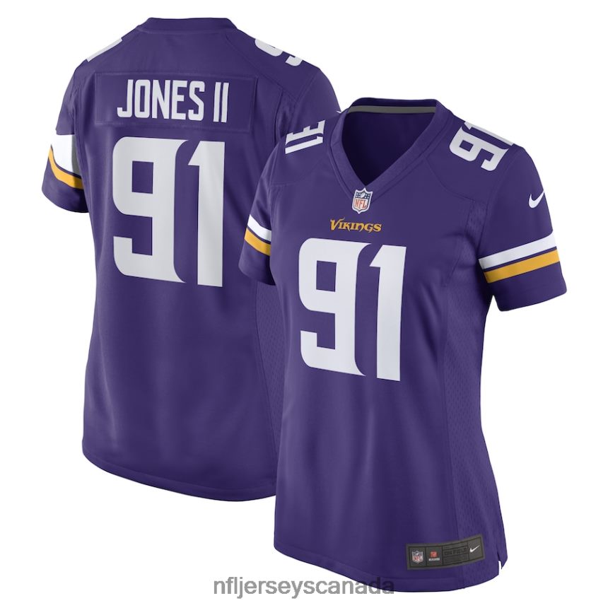 Women Minnesota Vikings Patrick Jones II Nike Purple Game Player Jersey Clothing NFL TBXFR65276