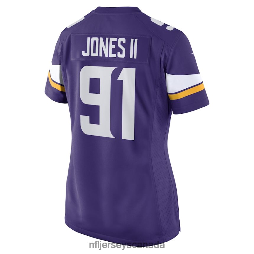 Women Minnesota Vikings Patrick Jones II Nike Purple Game Player Jersey Clothing NFL TBXFR65276