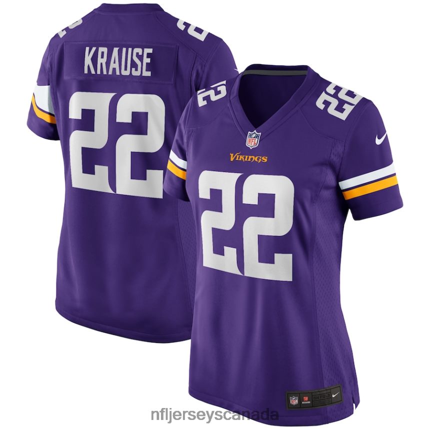Women Minnesota Vikings Paul Krause Nike Purple Game Retired Player Jersey Clothing NFL TBXFR65306